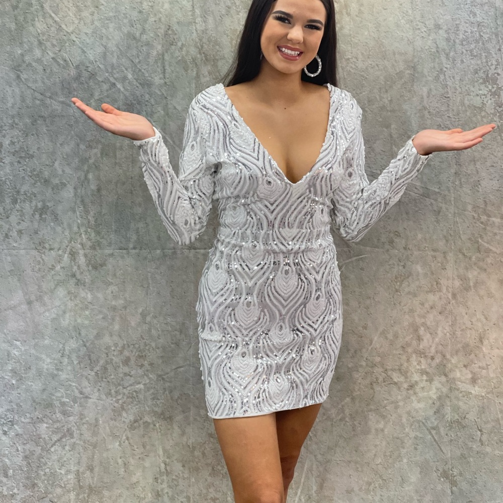 Sequined cocktail dress